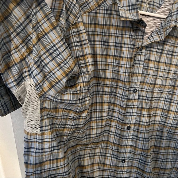 REI Sahara Tech Vented Button Up Long Sleeve Men’s Shirt XXL Fishing Camping - Picture 5 of 13